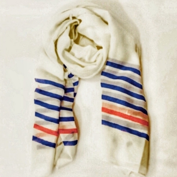 Marine Layer Accessories - Marine Layer White, Blue, & Red Scarf